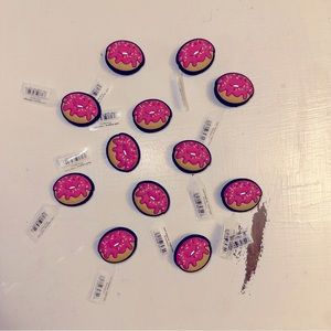 NWT Pink Donut Crocs Jibbitz - Set of 12